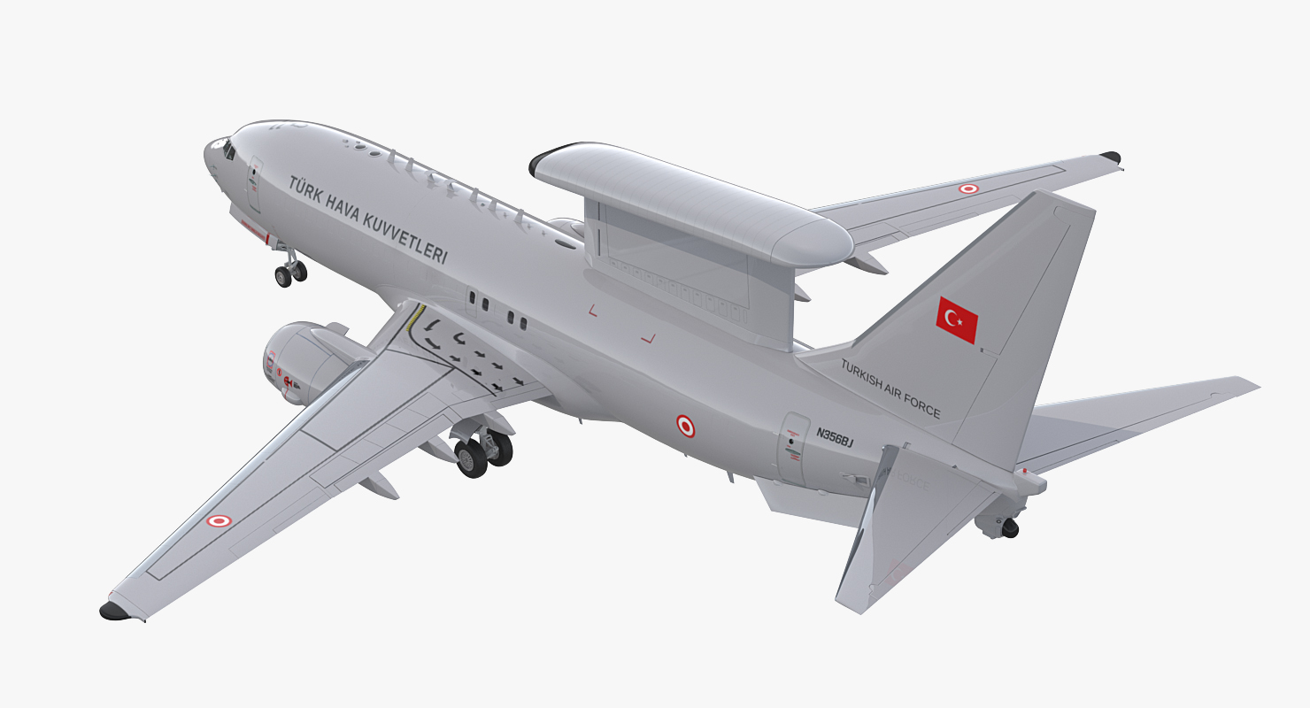 Boeing 737 7ES Peace Eagle Turkish Turkish Air Force 3D
