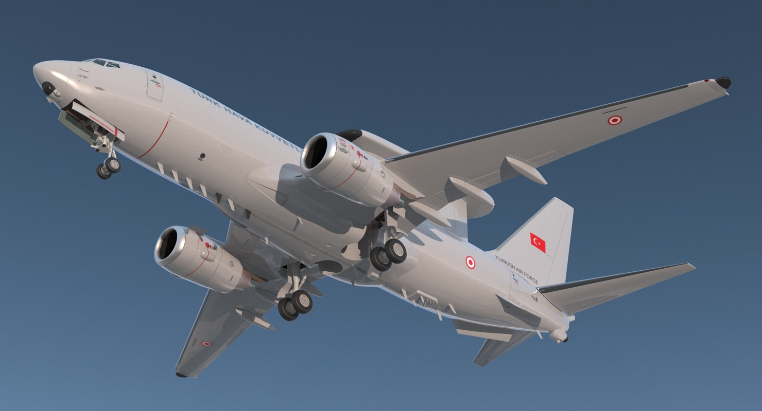 Boeing 737 7ES Peace Eagle Turkish Turkish Air Force 3D