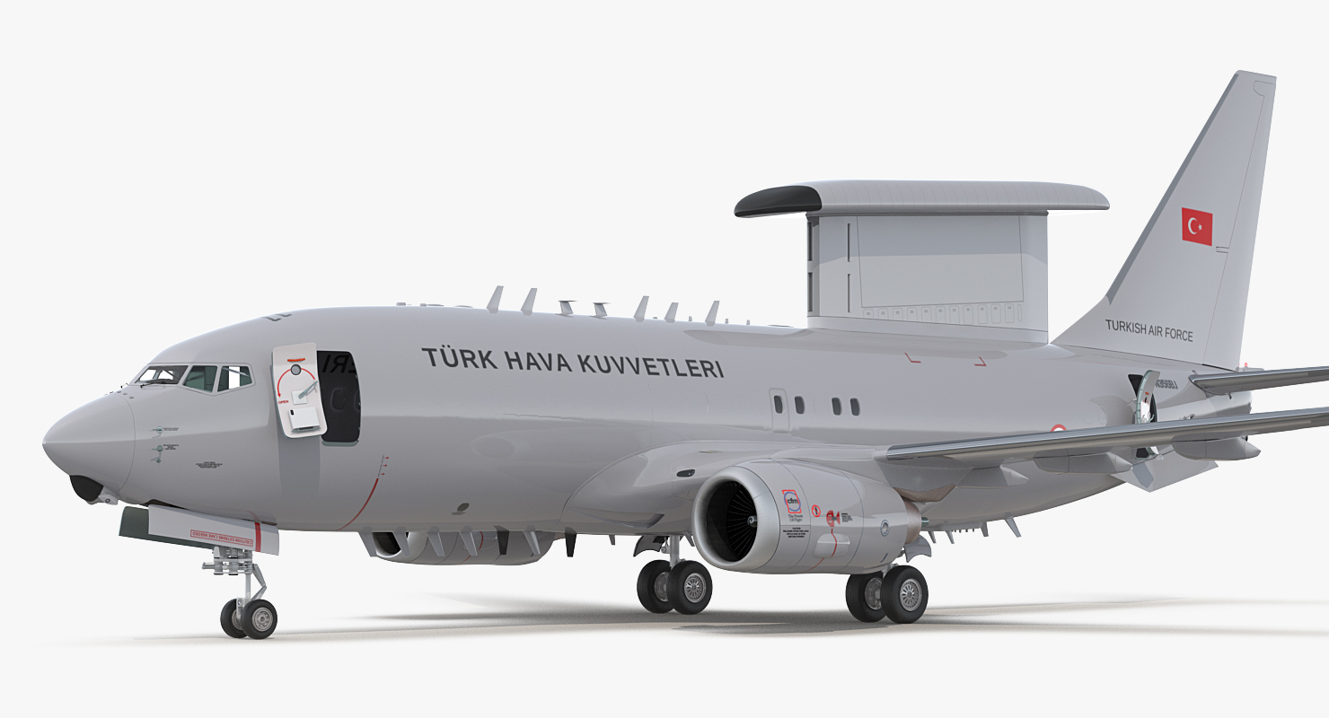 Boeing 737 7ES Peace Eagle Turkish Turkish Air Force 3D