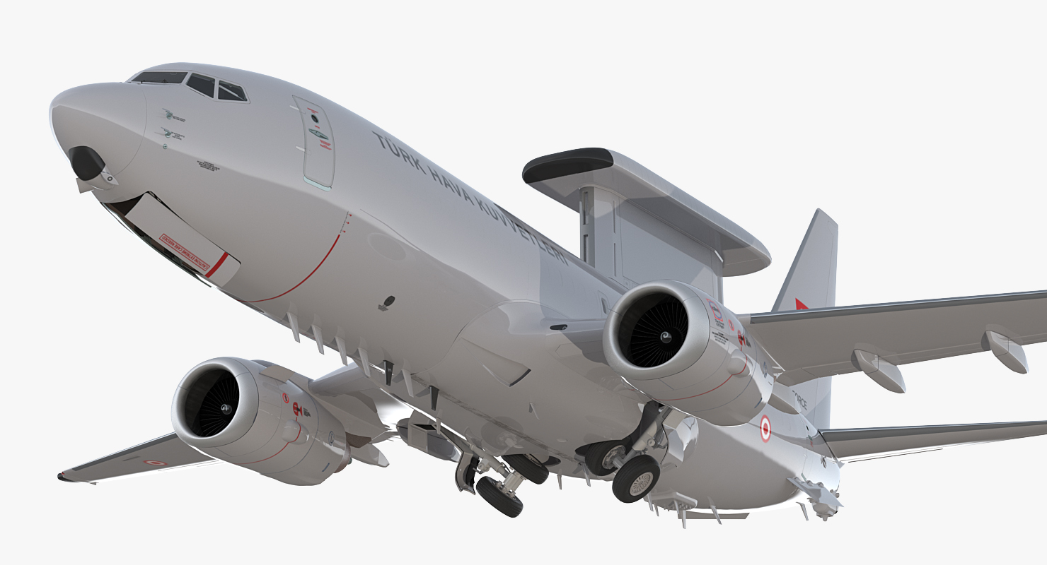 Boeing 737 7ES Peace Eagle Turkish Turkish Air Force 3D