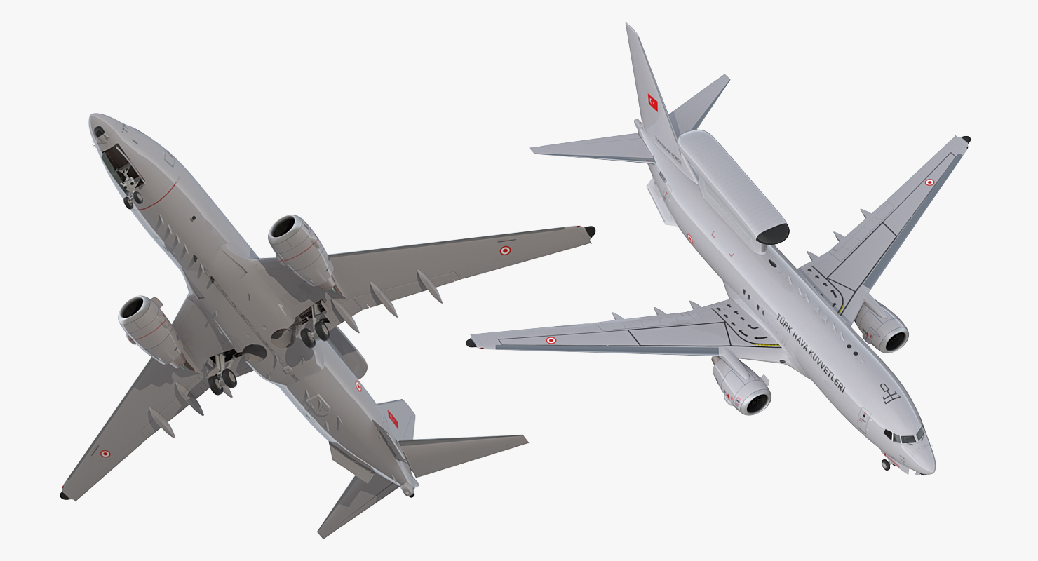 Boeing 737 7ES Peace Eagle Turkish Turkish Air Force 3D