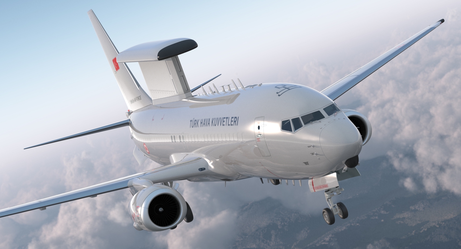 Boeing 737 7ES Peace Eagle Turkish Turkish Air Force 3D