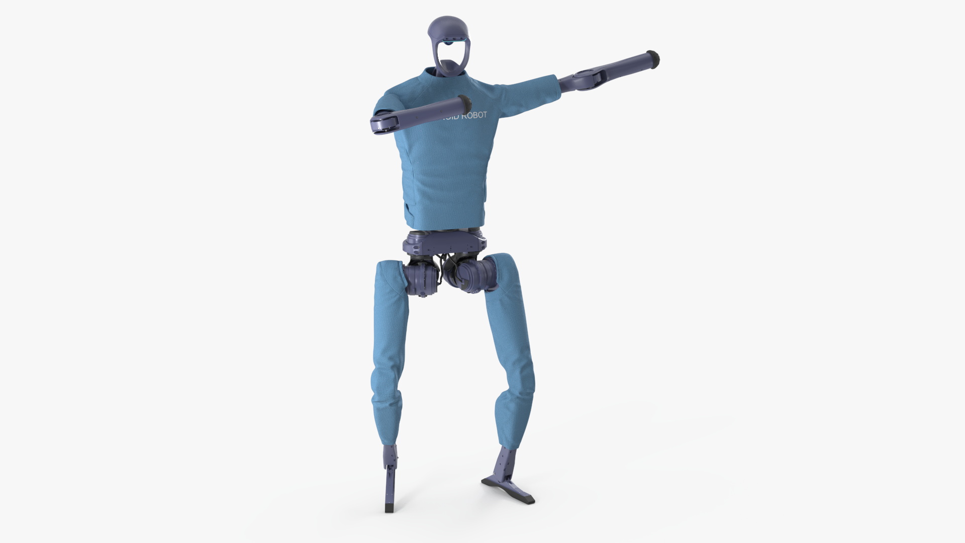 Autonomous Humanoid Robot Rigged 3D