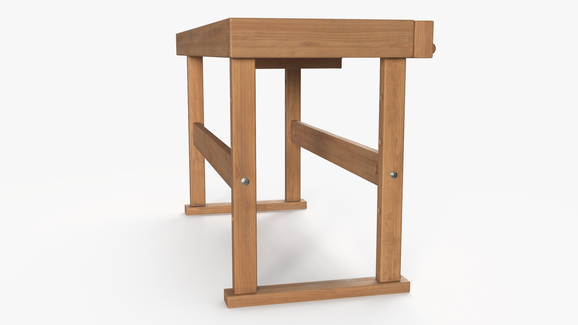 3D Oak Workbench model