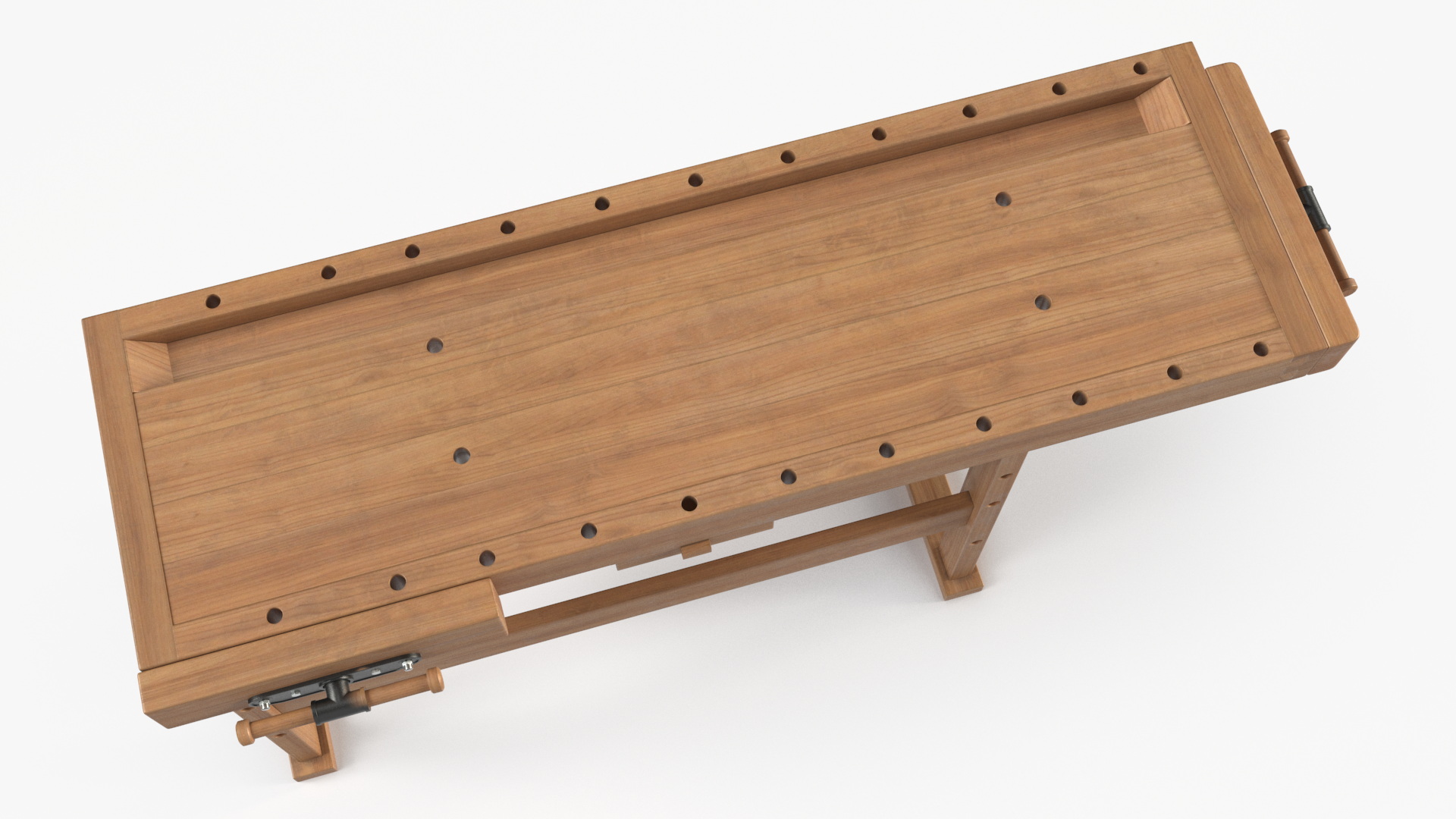 3D Oak Workbench model