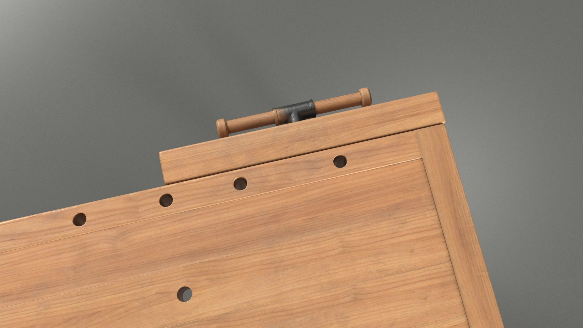 3D Oak Workbench model