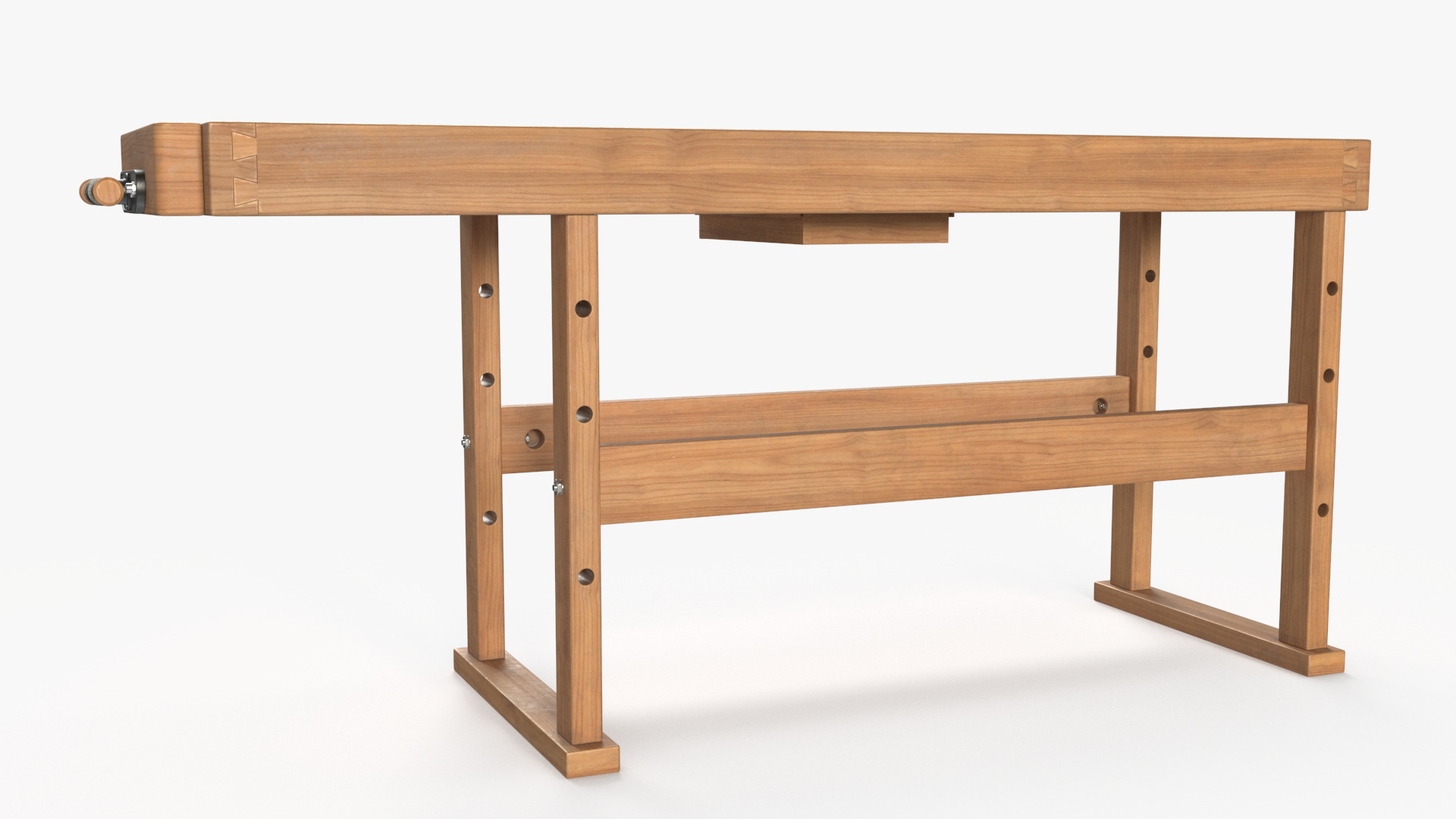 3D Oak Workbench model