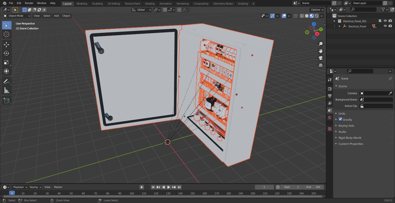 3D Electrical Panel