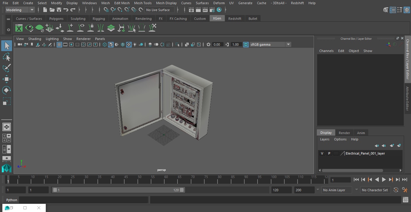 3D Electrical Panel