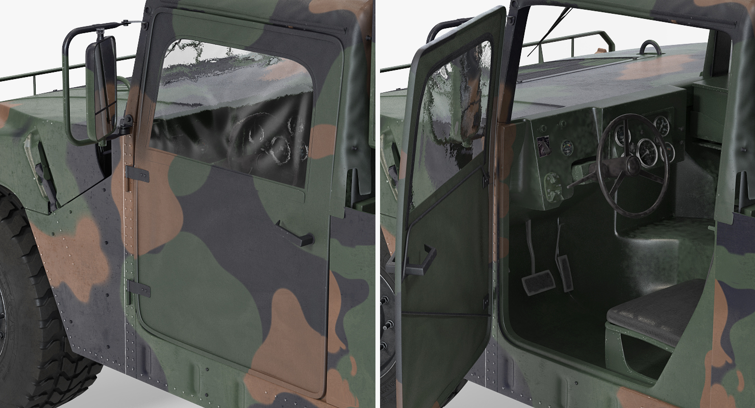 Shelter HMMWV m1037 Camo 3D model