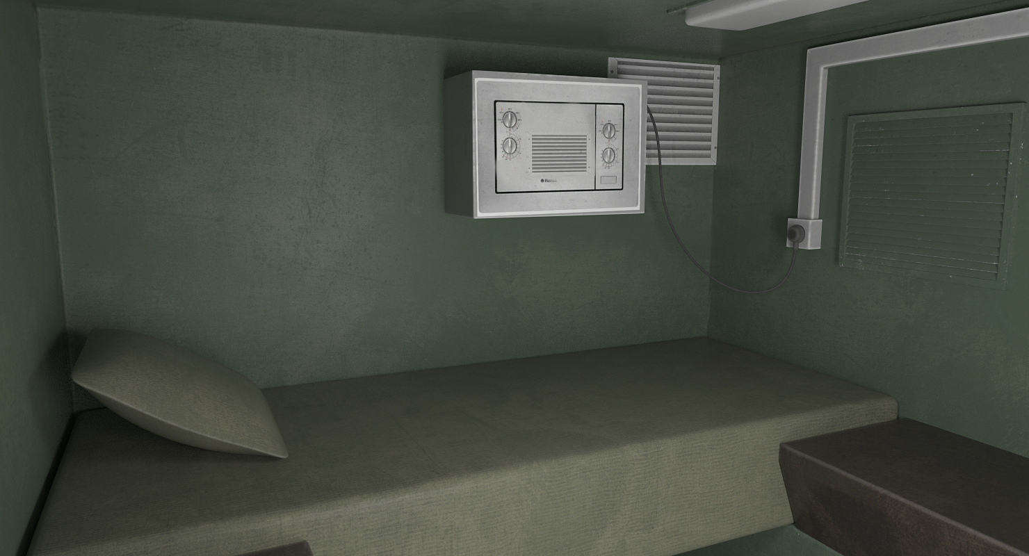 Shelter HMMWV m1037 Camo 3D model
