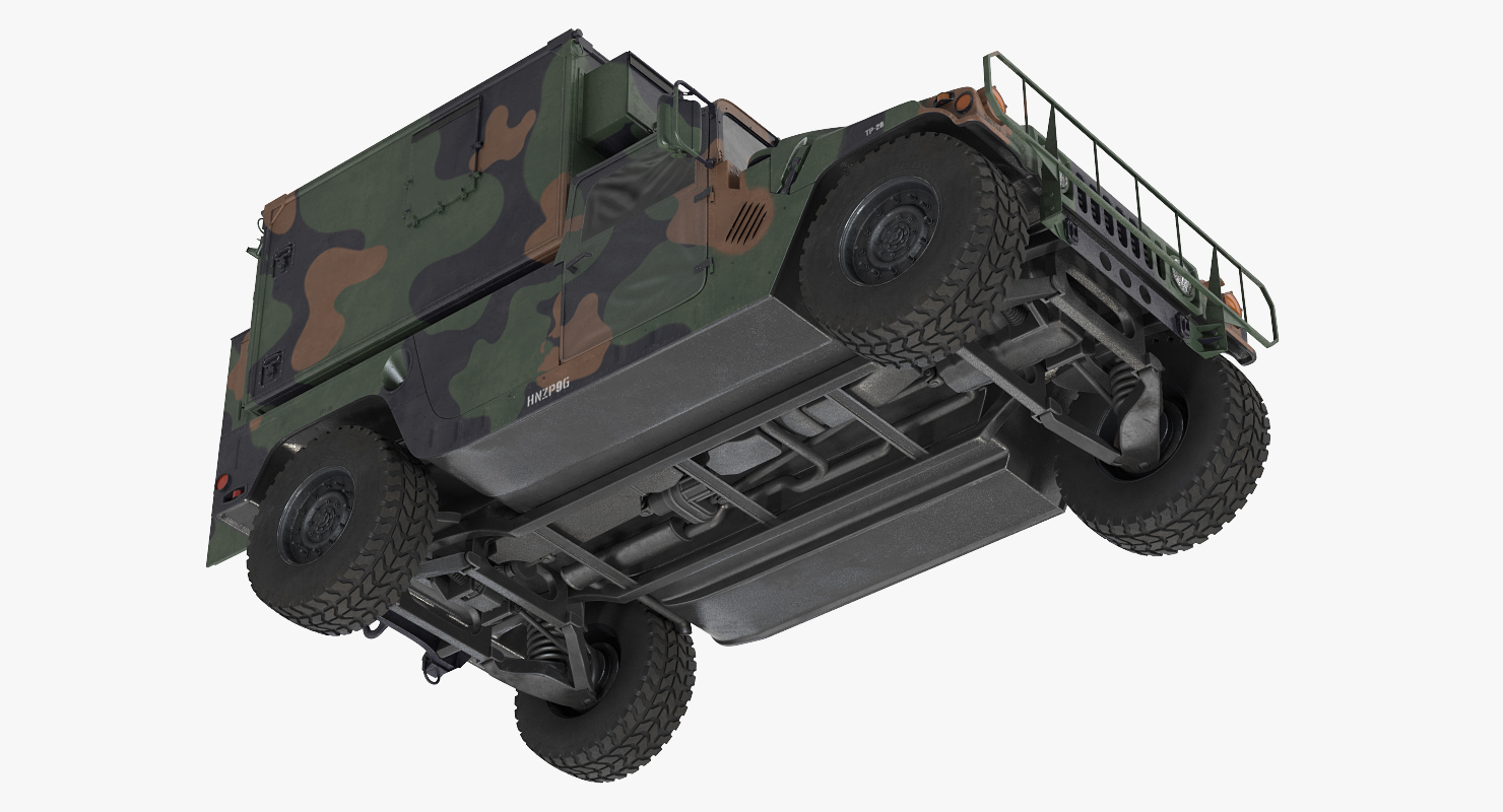 Shelter HMMWV m1037 Camo 3D model