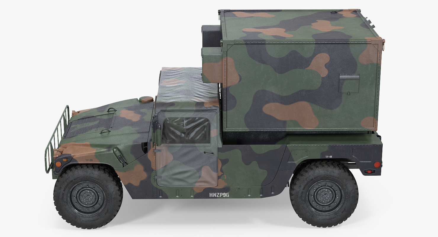 Shelter HMMWV m1037 Camo 3D model