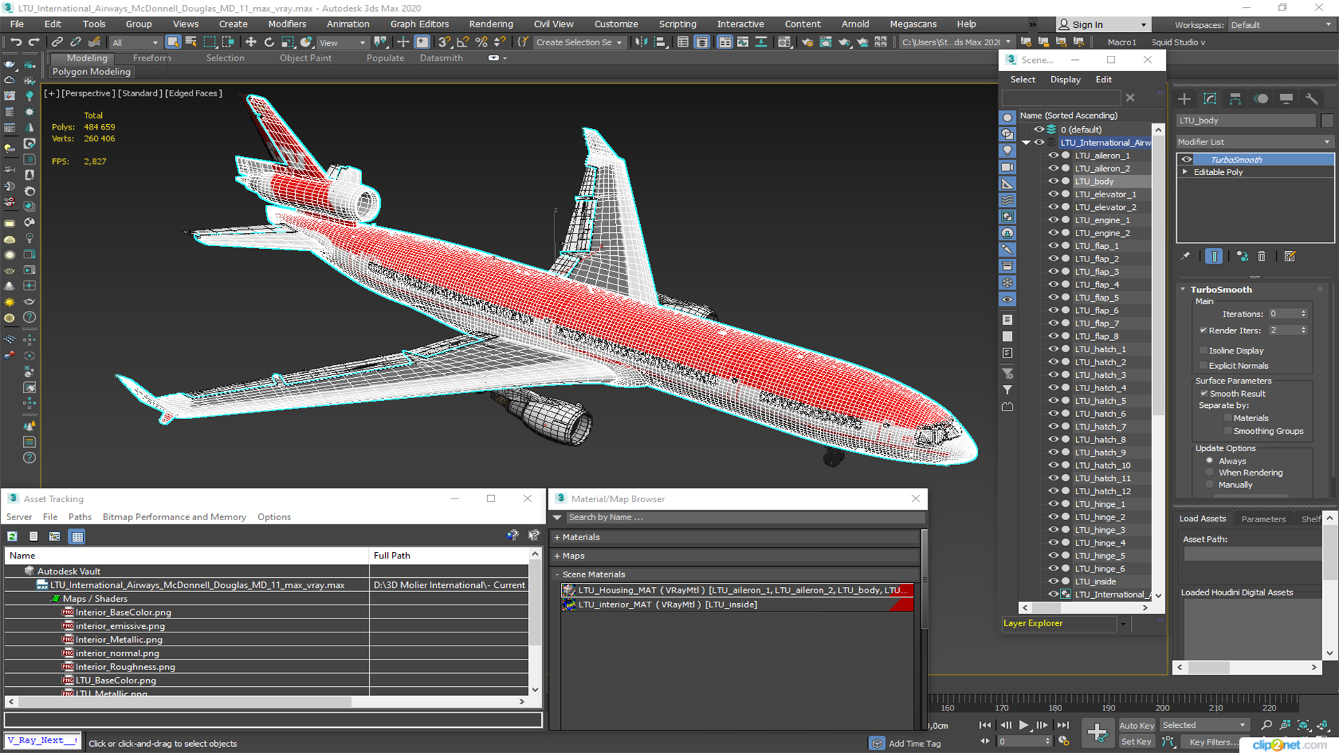LTU International Airways McDonnell Douglas MD-11 3D model