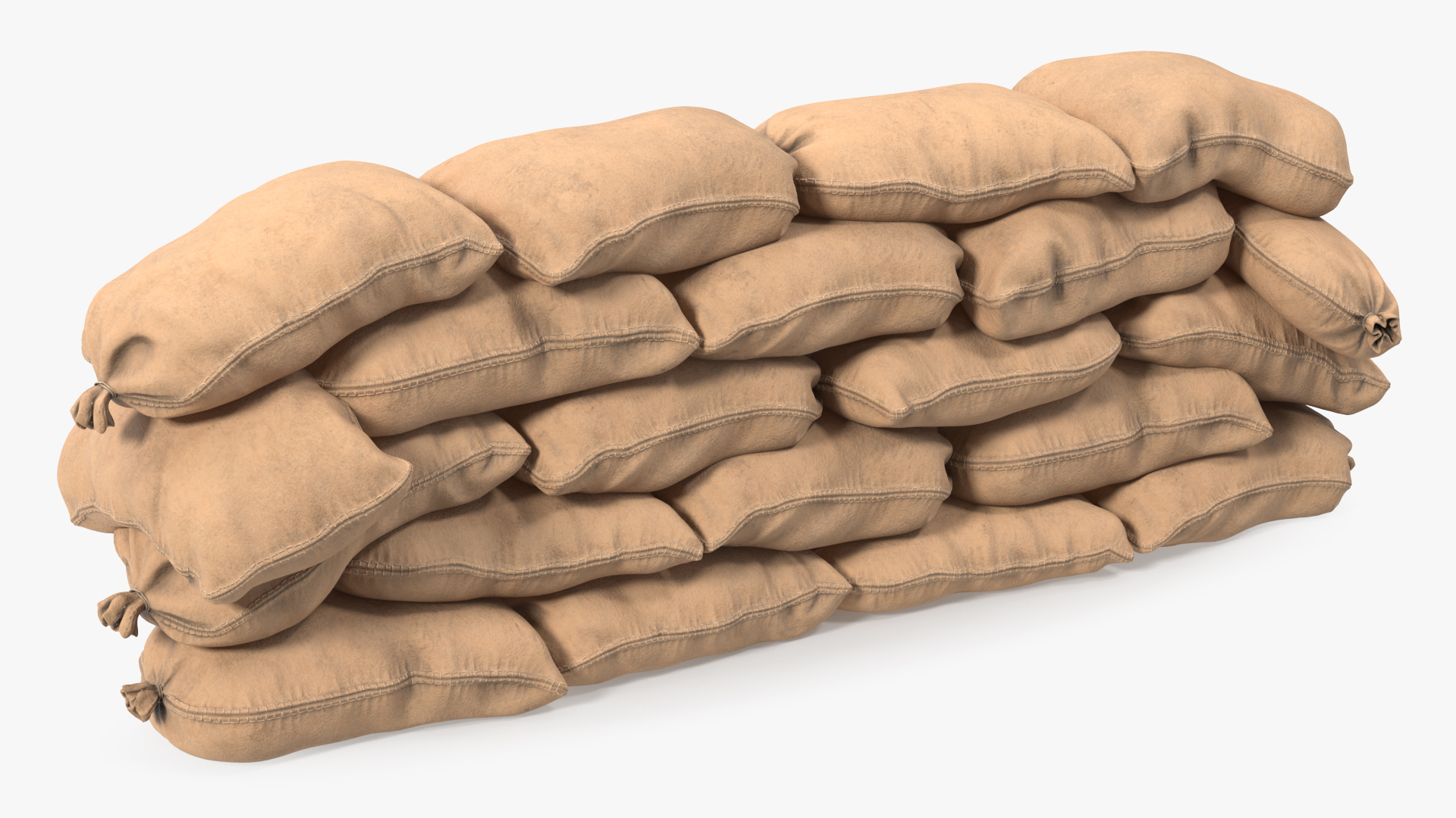 Sandbag Wall 3D