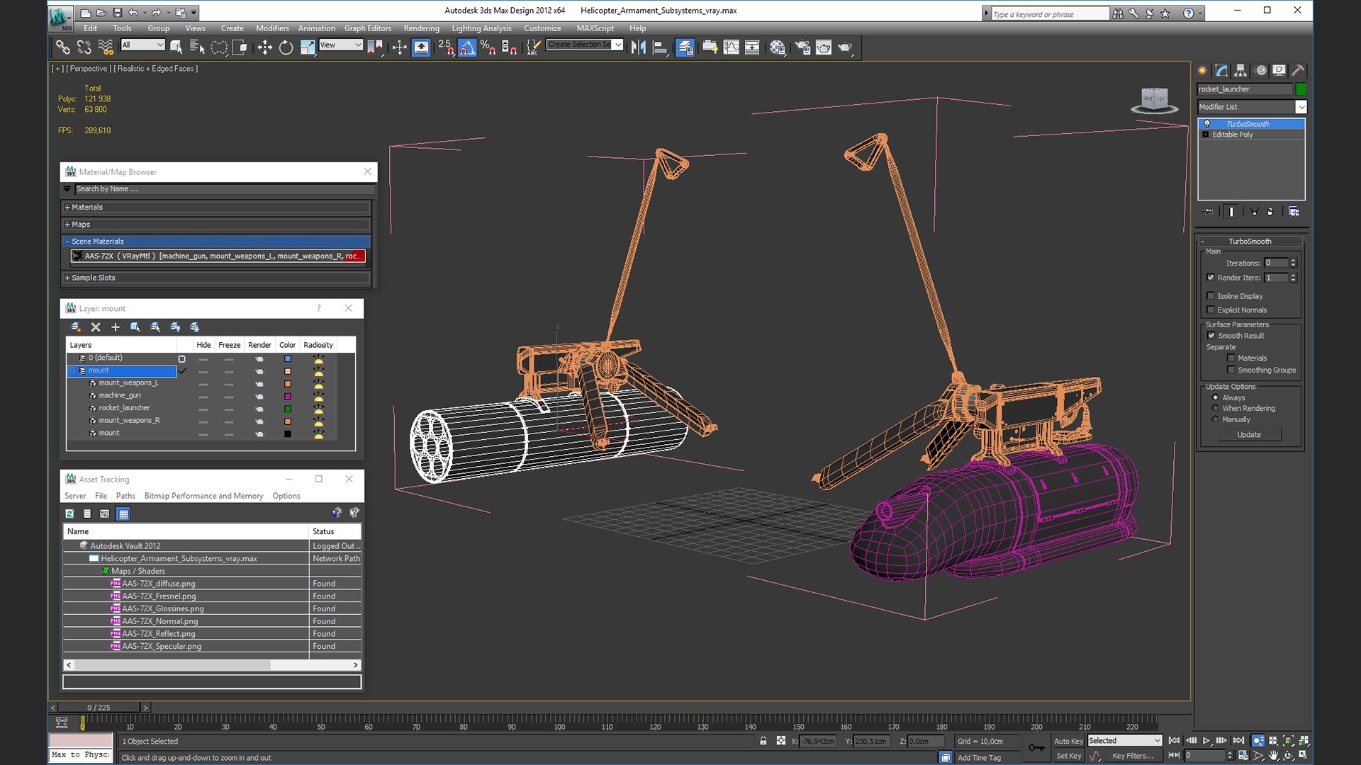 3D model Helicopter Armament Subsystems
