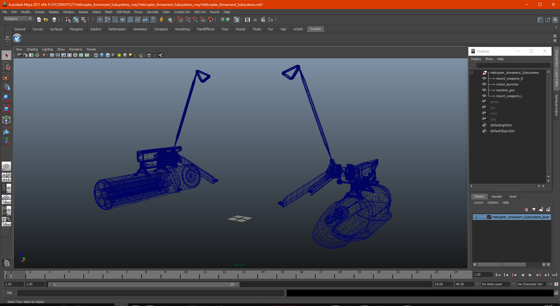3D model Helicopter Armament Subsystems