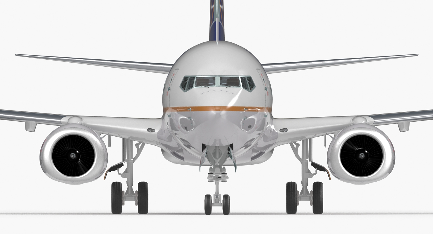 Boeing 737 600 with Interior United Airlines 3D model