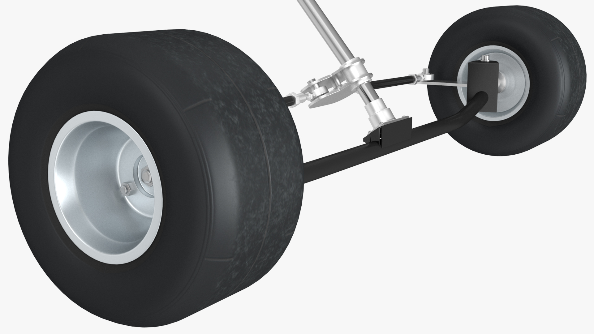3D model Kart Front Steering Wheel Axle