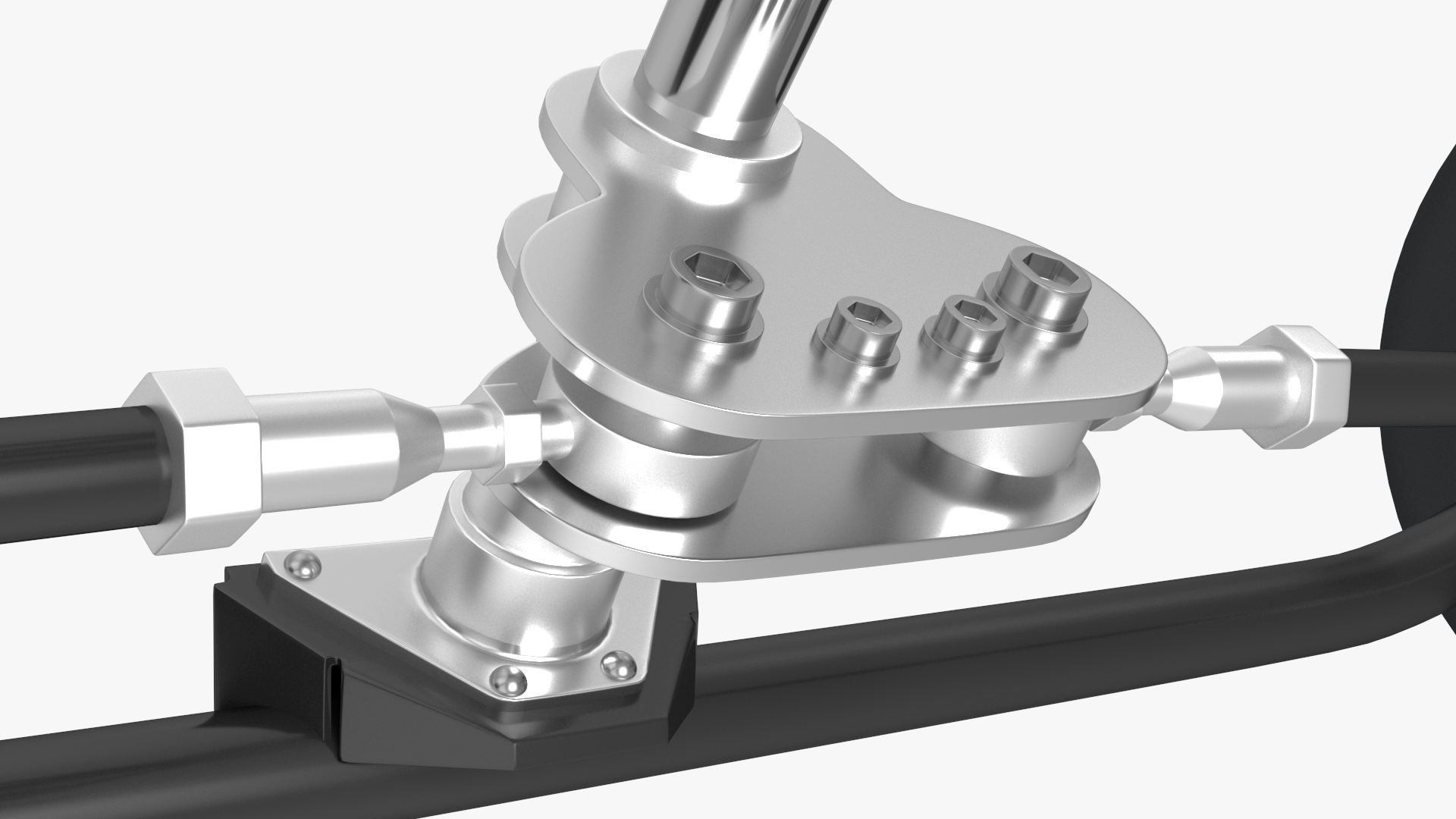 3D model Kart Front Steering Wheel Axle