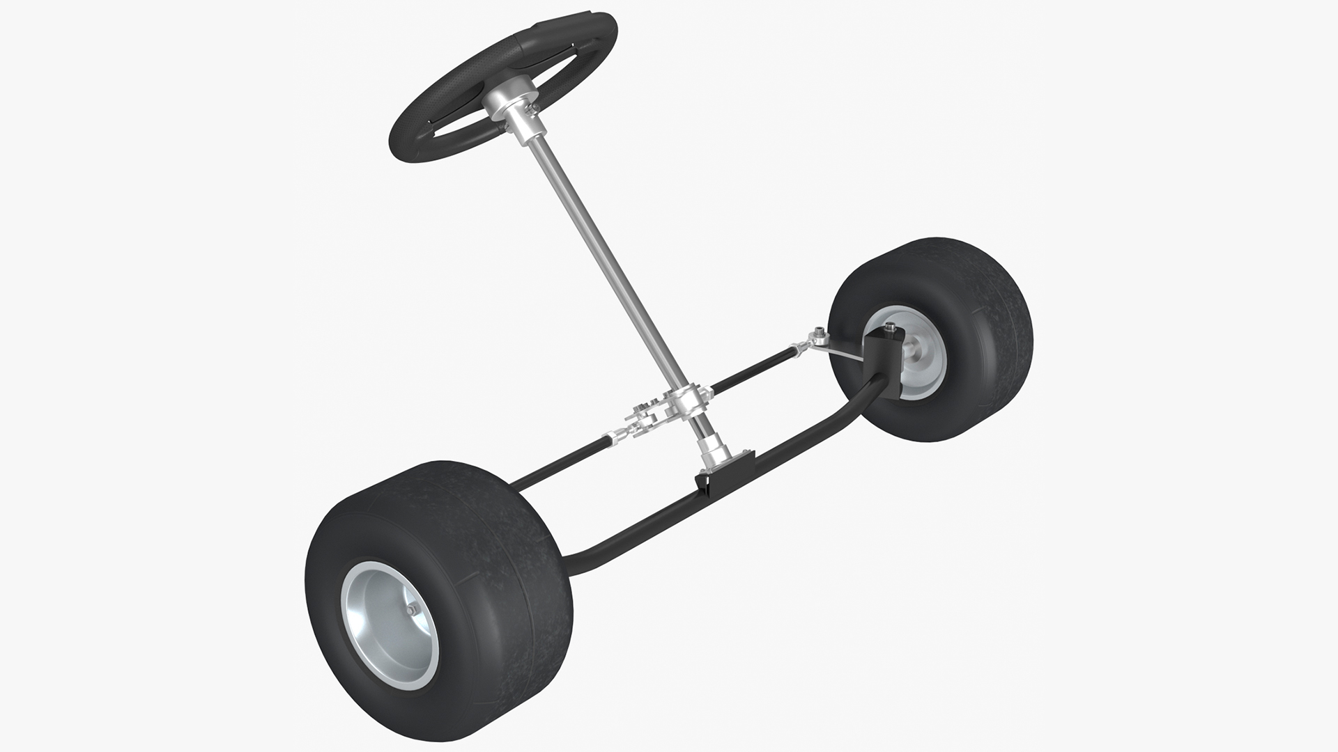 3D model Kart Front Steering Wheel Axle