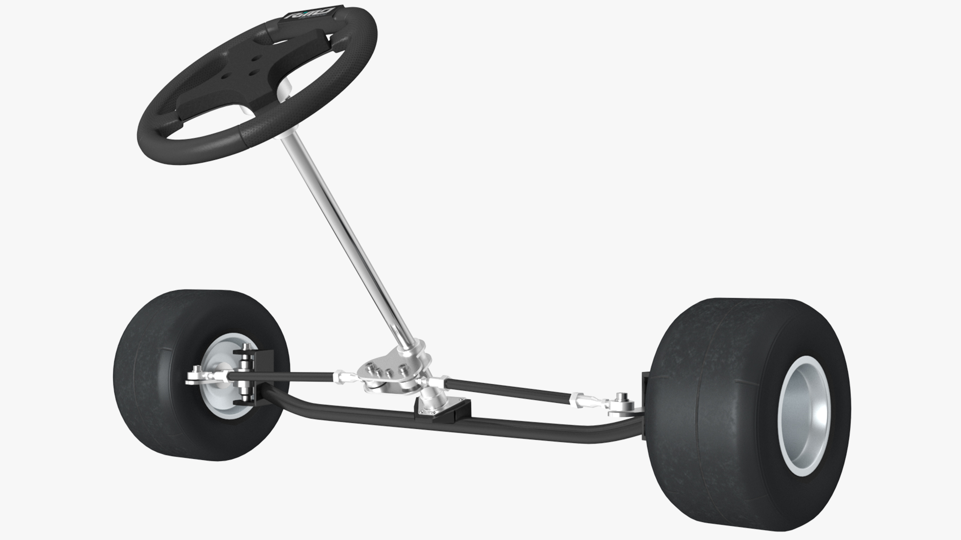 3D model Kart Front Steering Wheel Axle