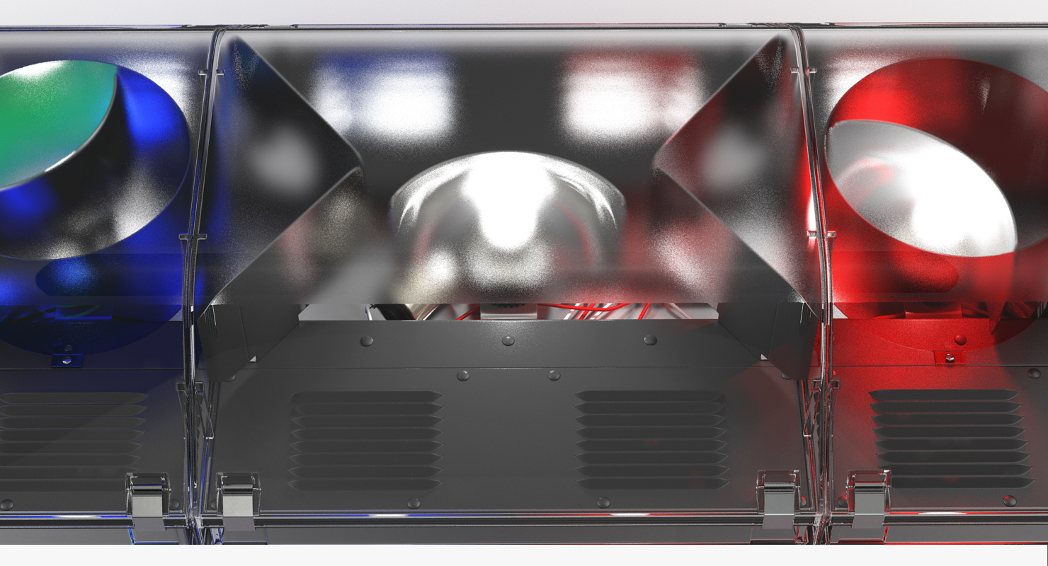 Police Lightning Bar Code 3 mx7000 3D model