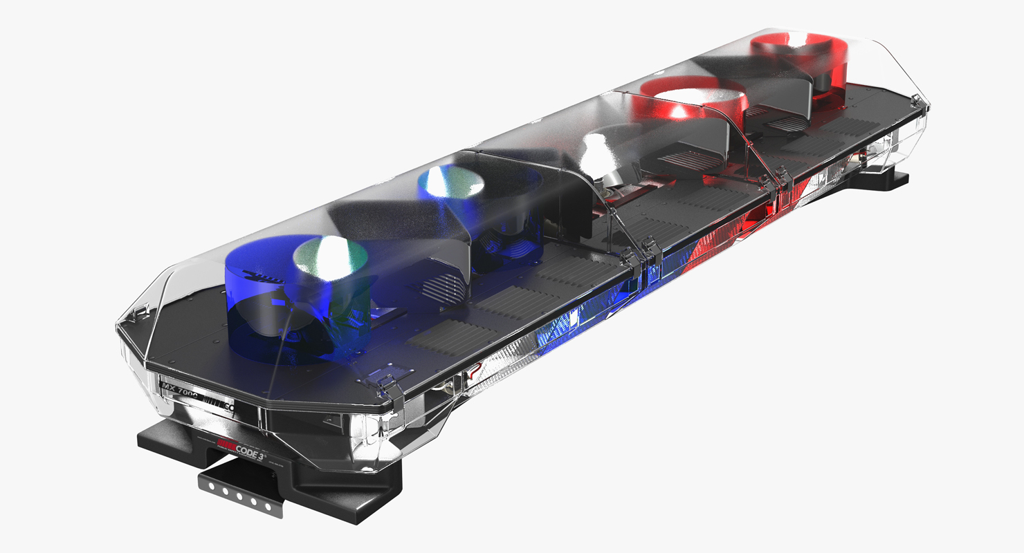 Police Lightning Bar Code 3 mx7000 3D model