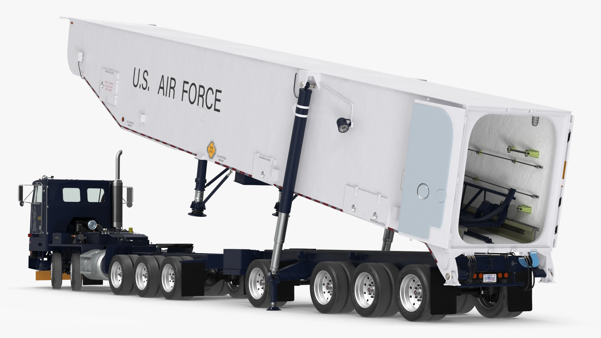 3D Minuteman Transporter Erector Loader Rigged model