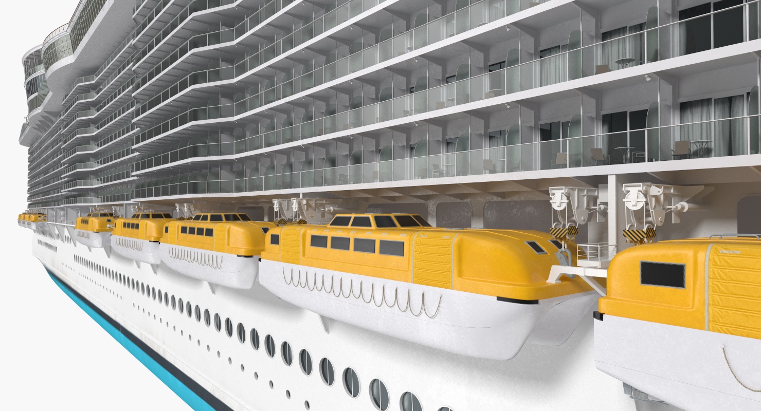 Passenger Cruise Ship Generic 3D model