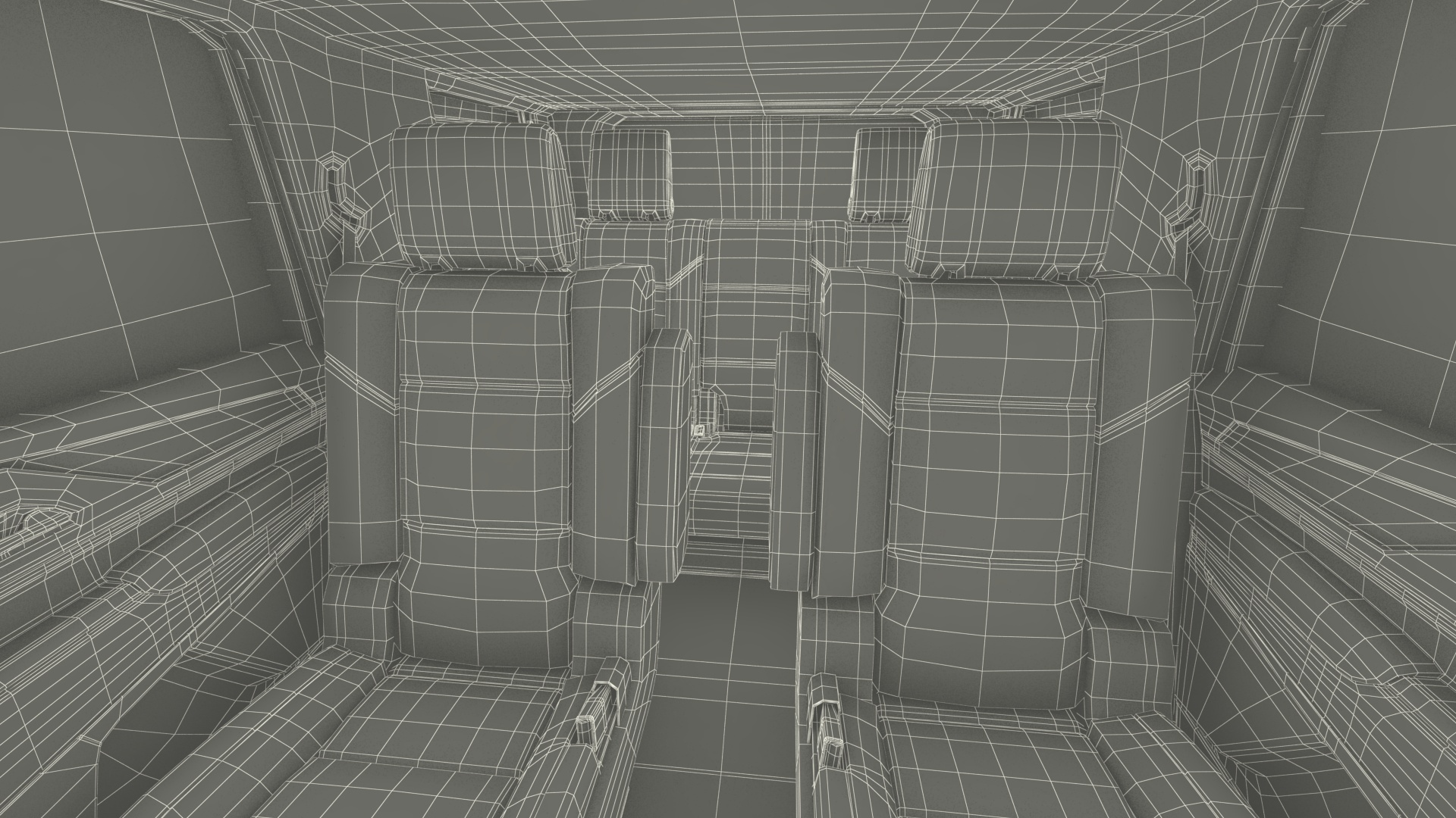 3D Armored Sand Colored SUV with Lights Off Rigged for Maya