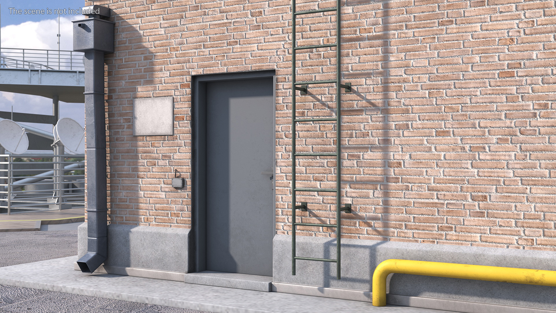 3D Rooftop Entrance