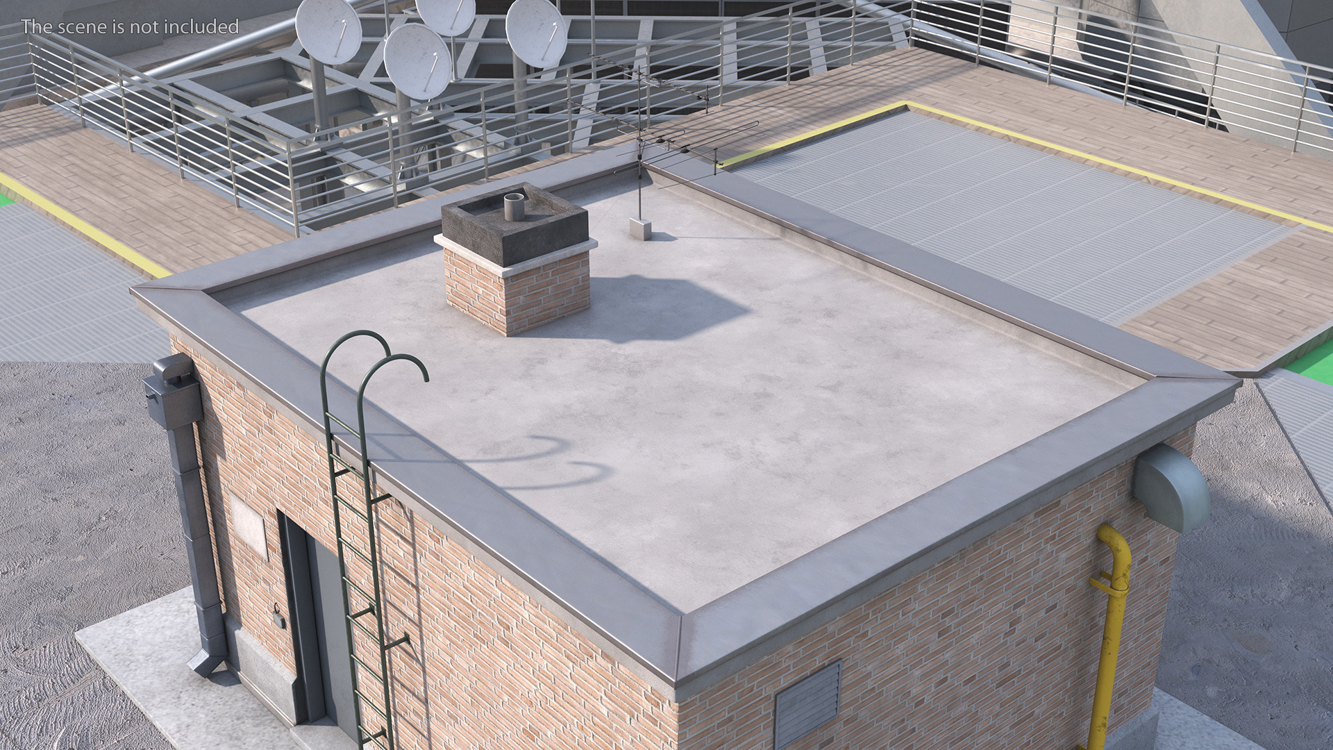 3D Rooftop Entrance