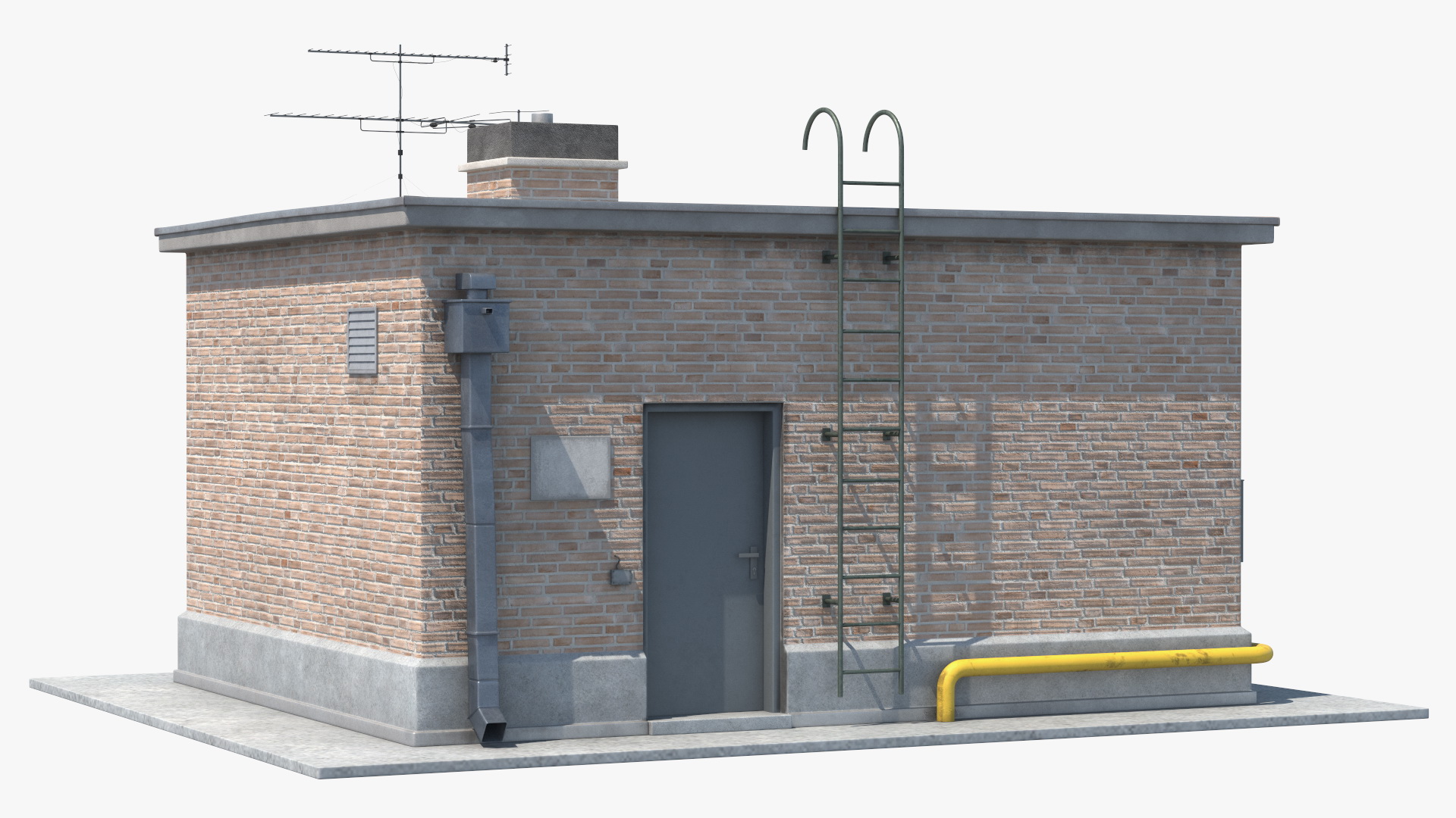 3D Rooftop Entrance