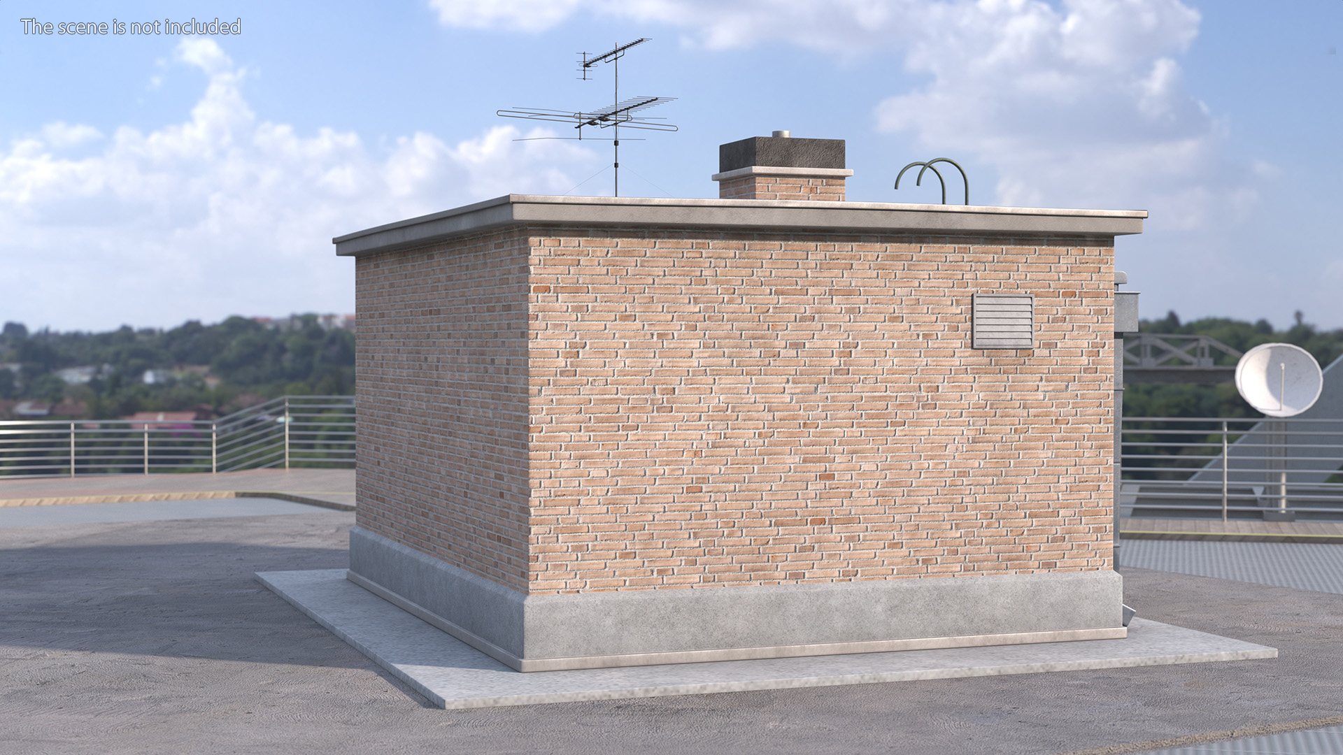 3D Rooftop Entrance