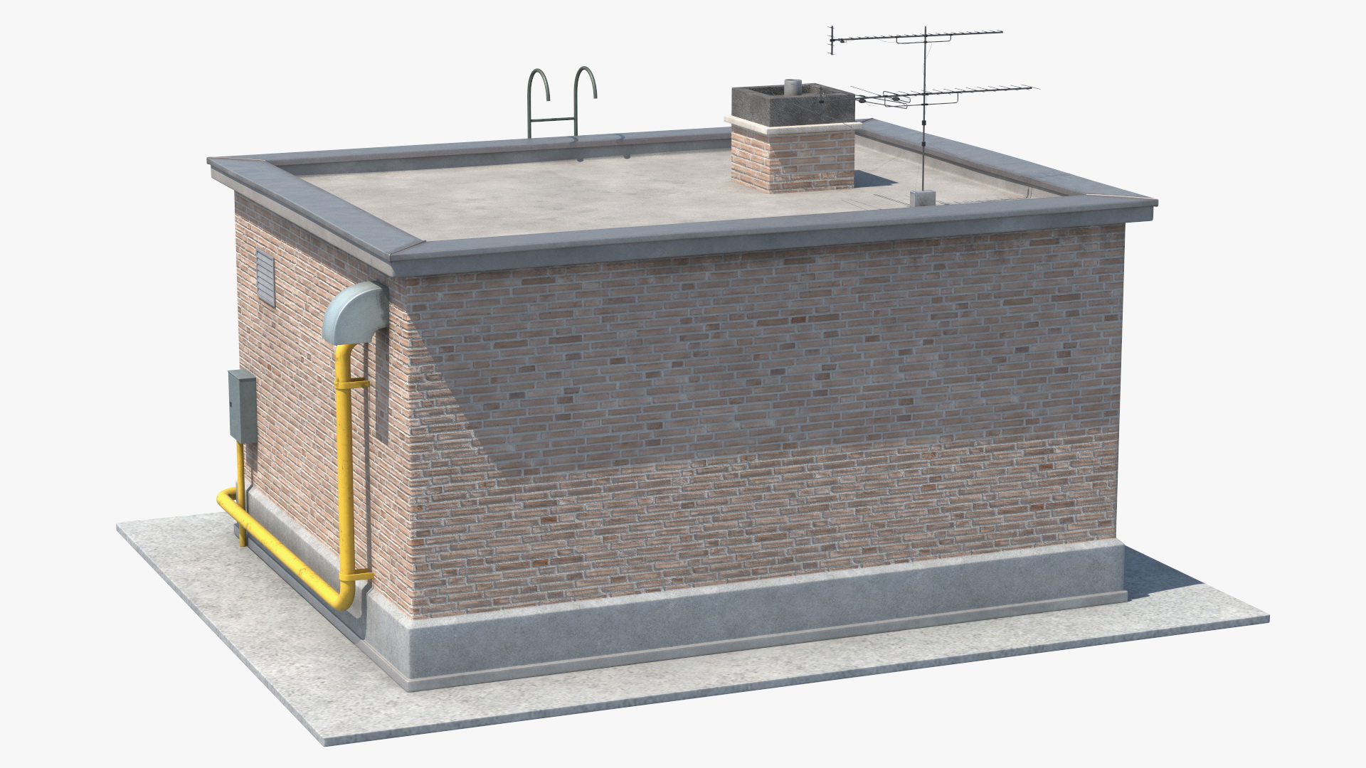 3D Rooftop Entrance