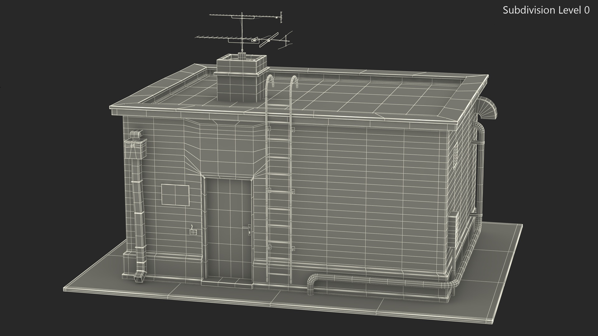3D Rooftop Entrance