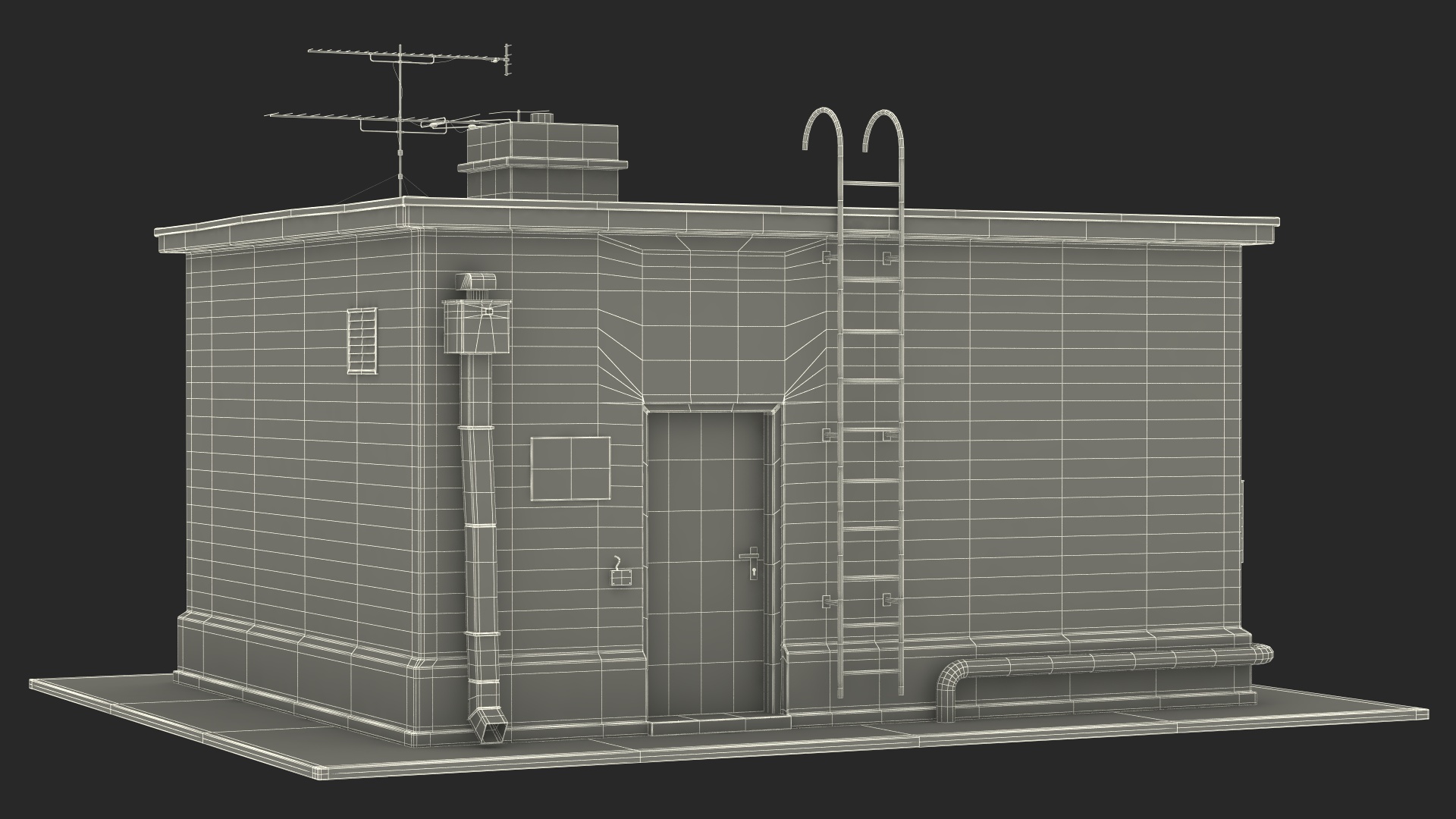3D Rooftop Entrance