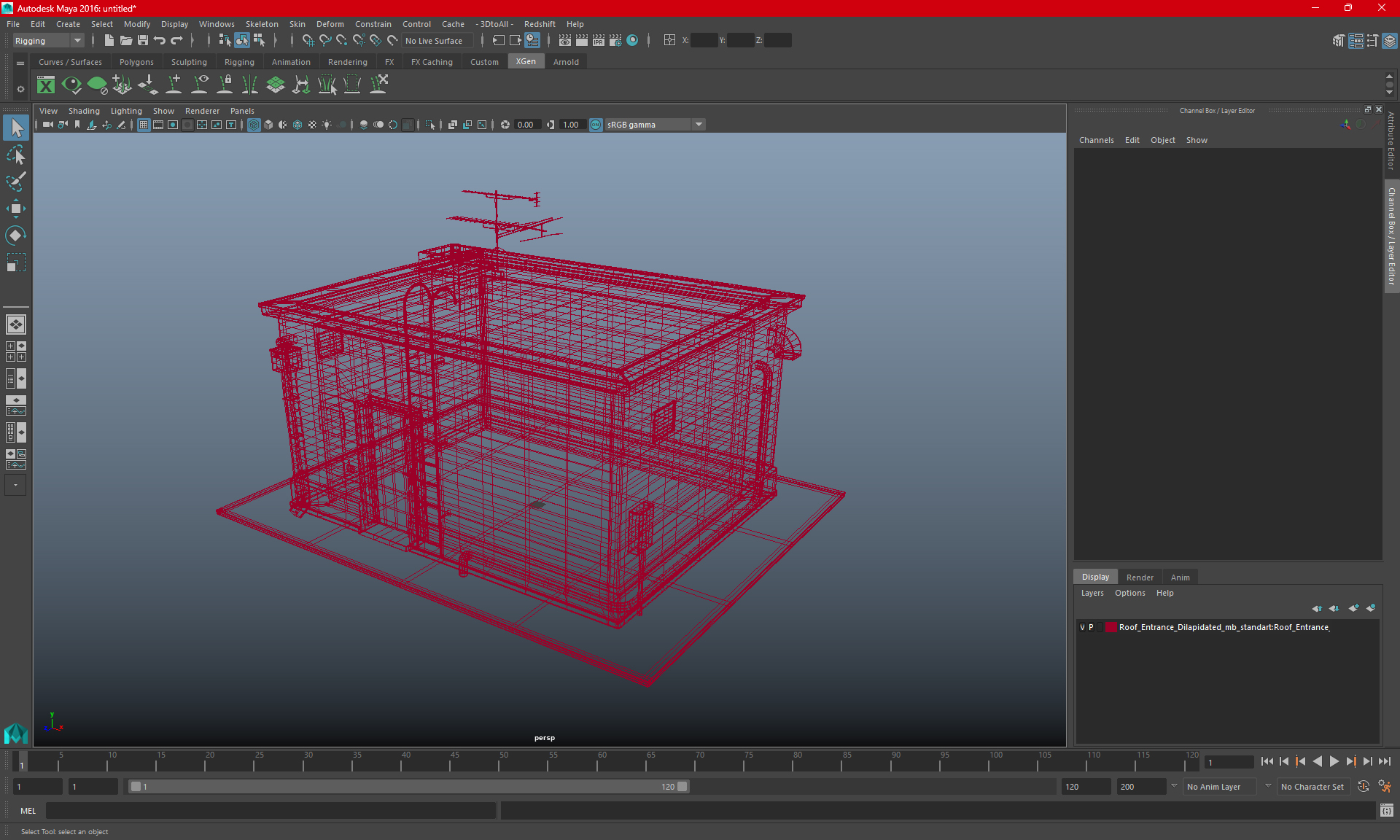 3D Rooftop Entrance