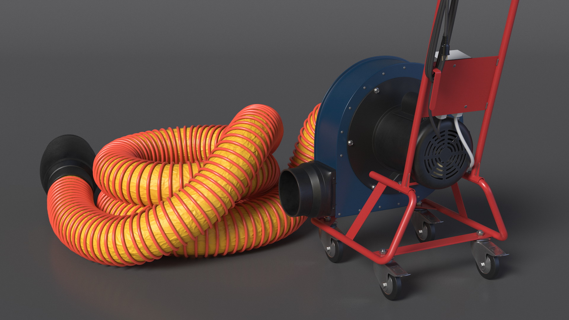 3D Car Exhaust Extractor Rigged model