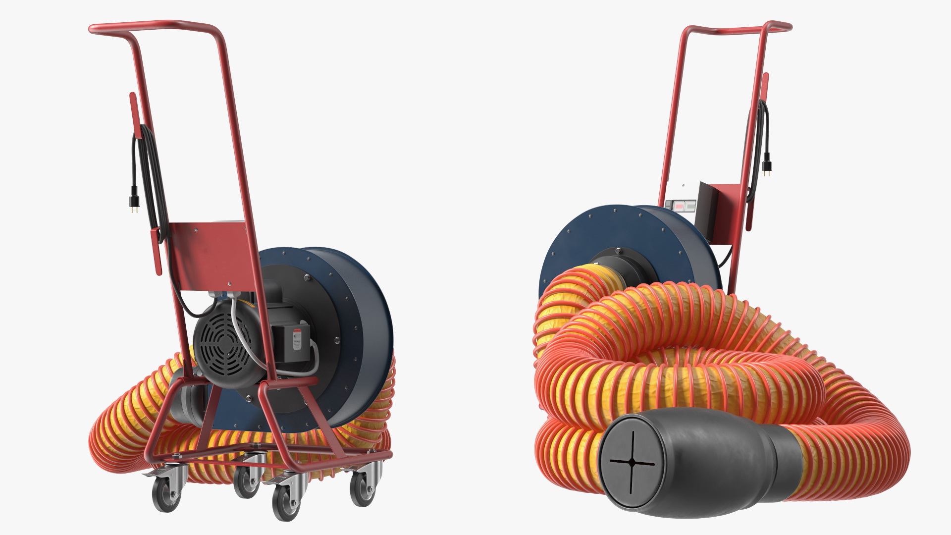 3D Car Exhaust Extractor Rigged model