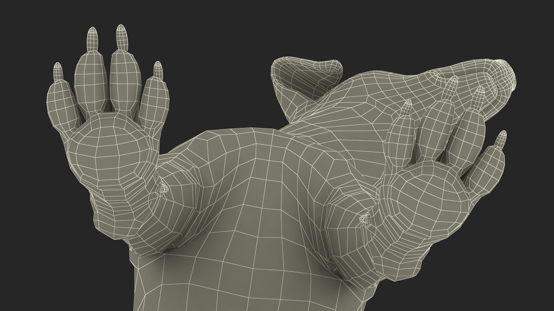 3D Dalmatian Dog Sitting Pose