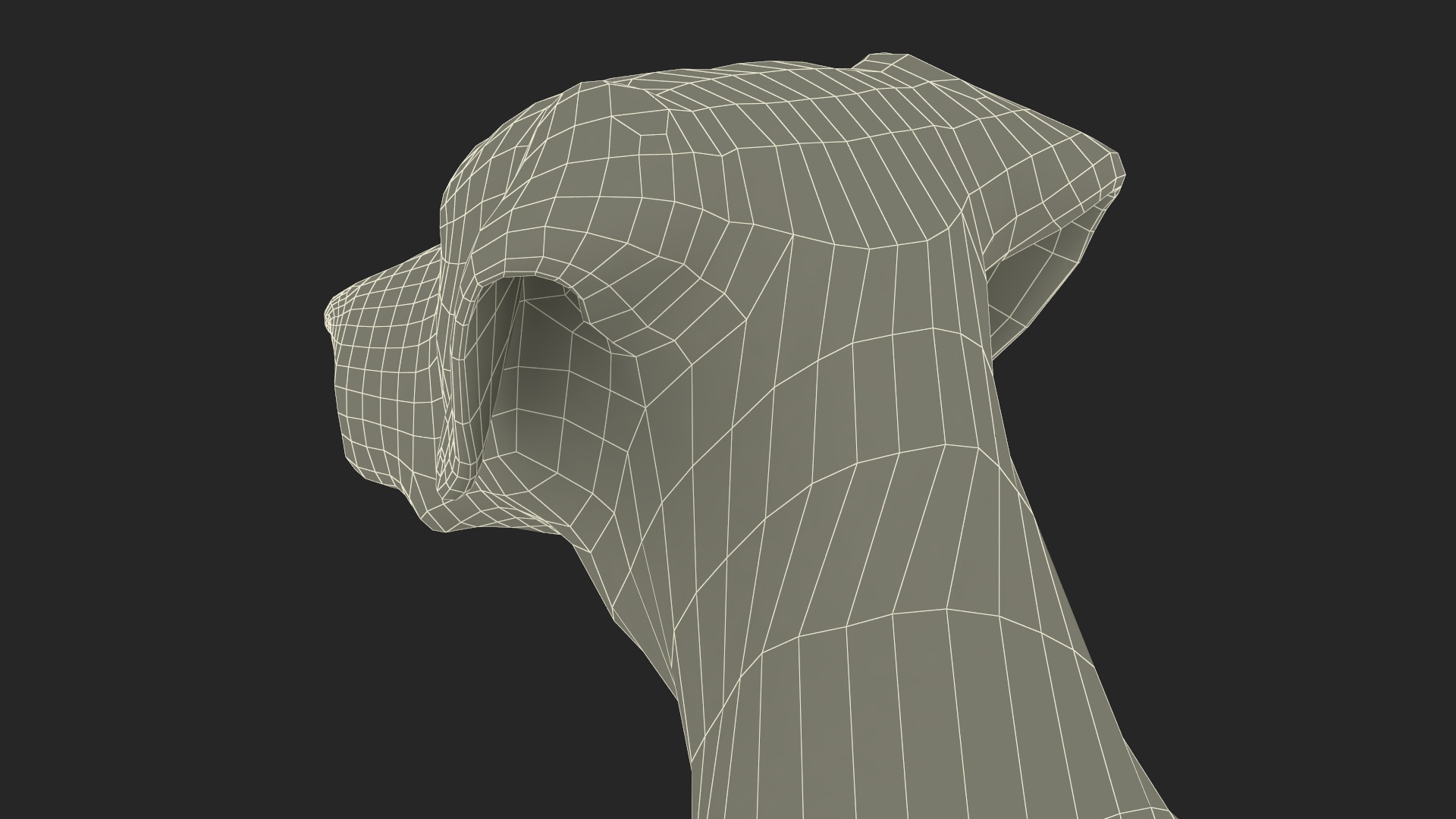 3D Dalmatian Dog Sitting Pose