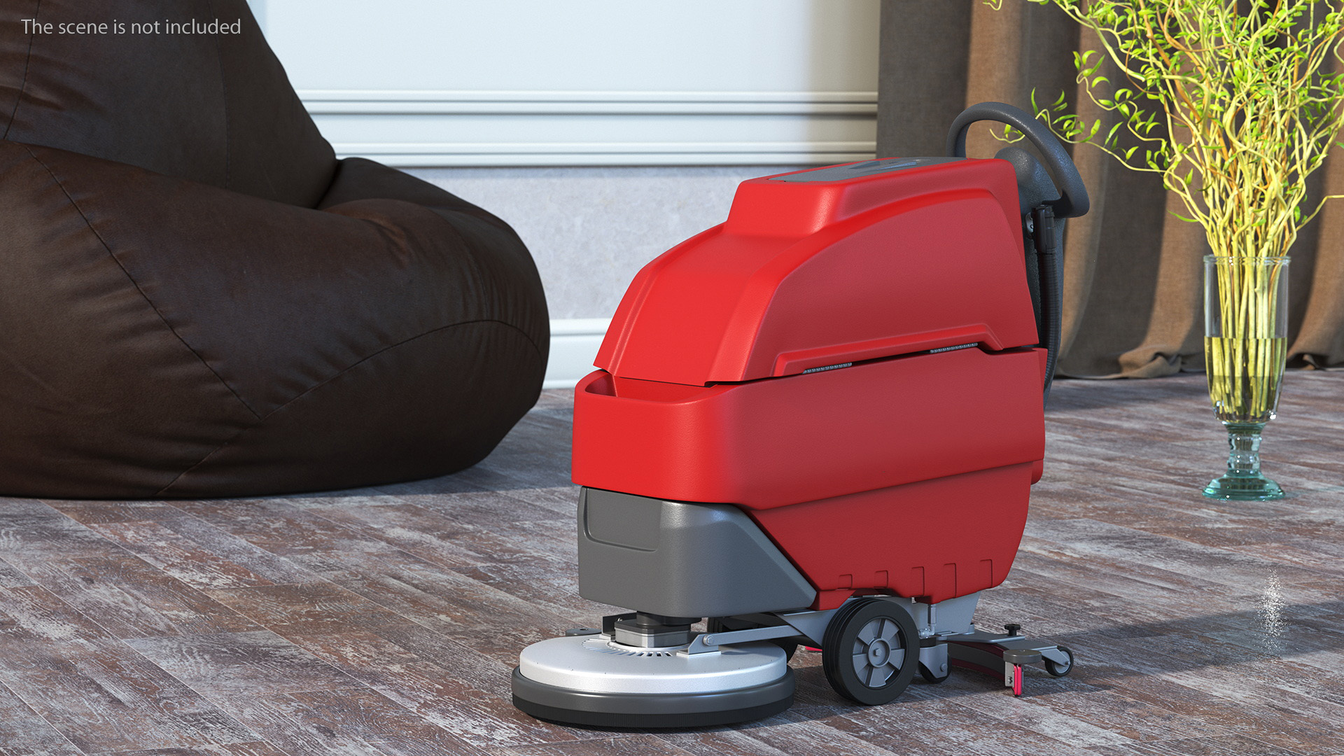 3D Floor Cleaning Machine Red