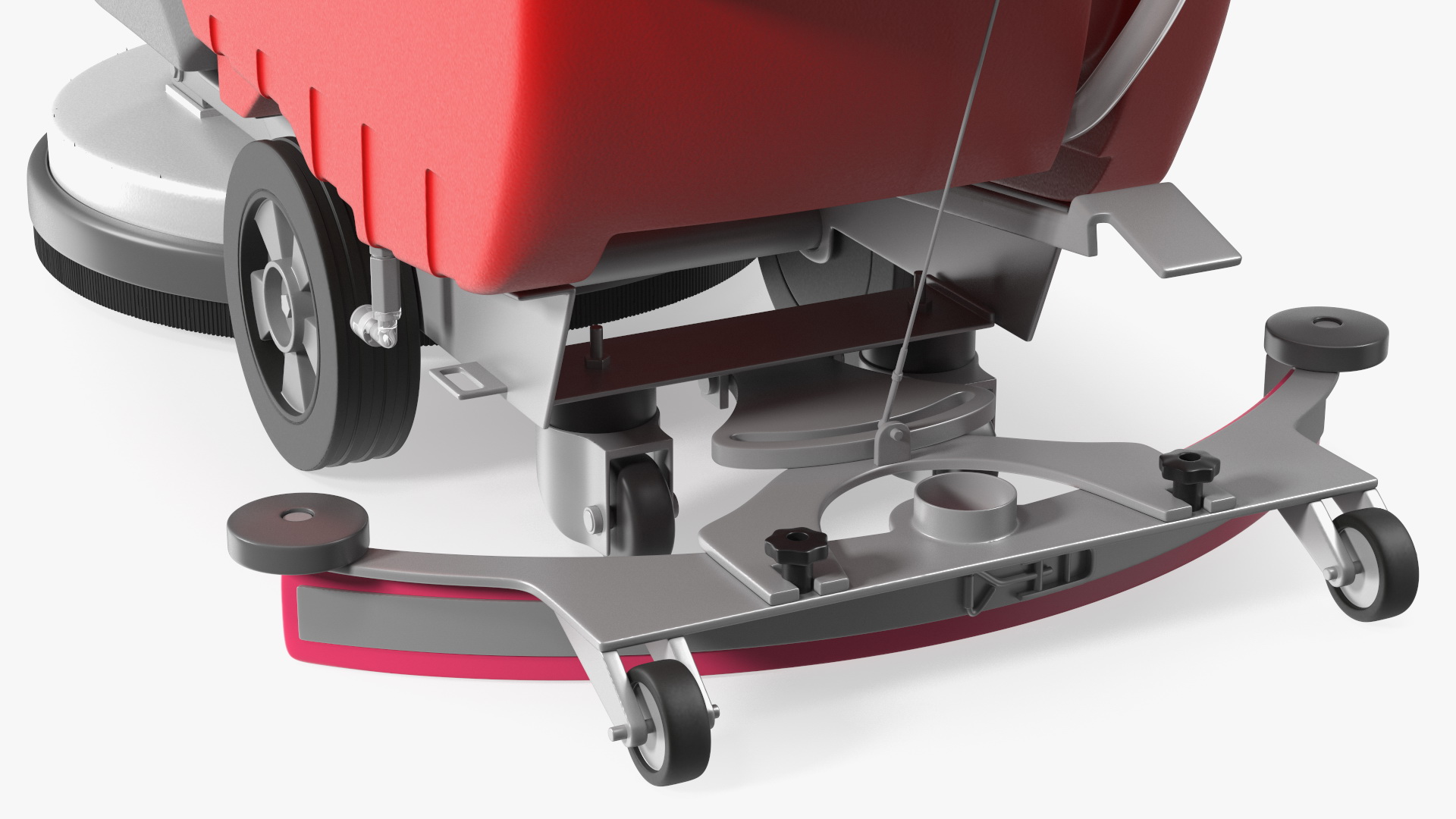 3D Floor Cleaning Machine Red