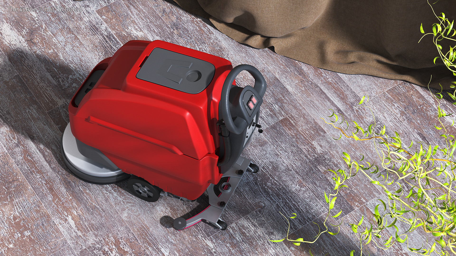 3D Floor Cleaning Machine Red