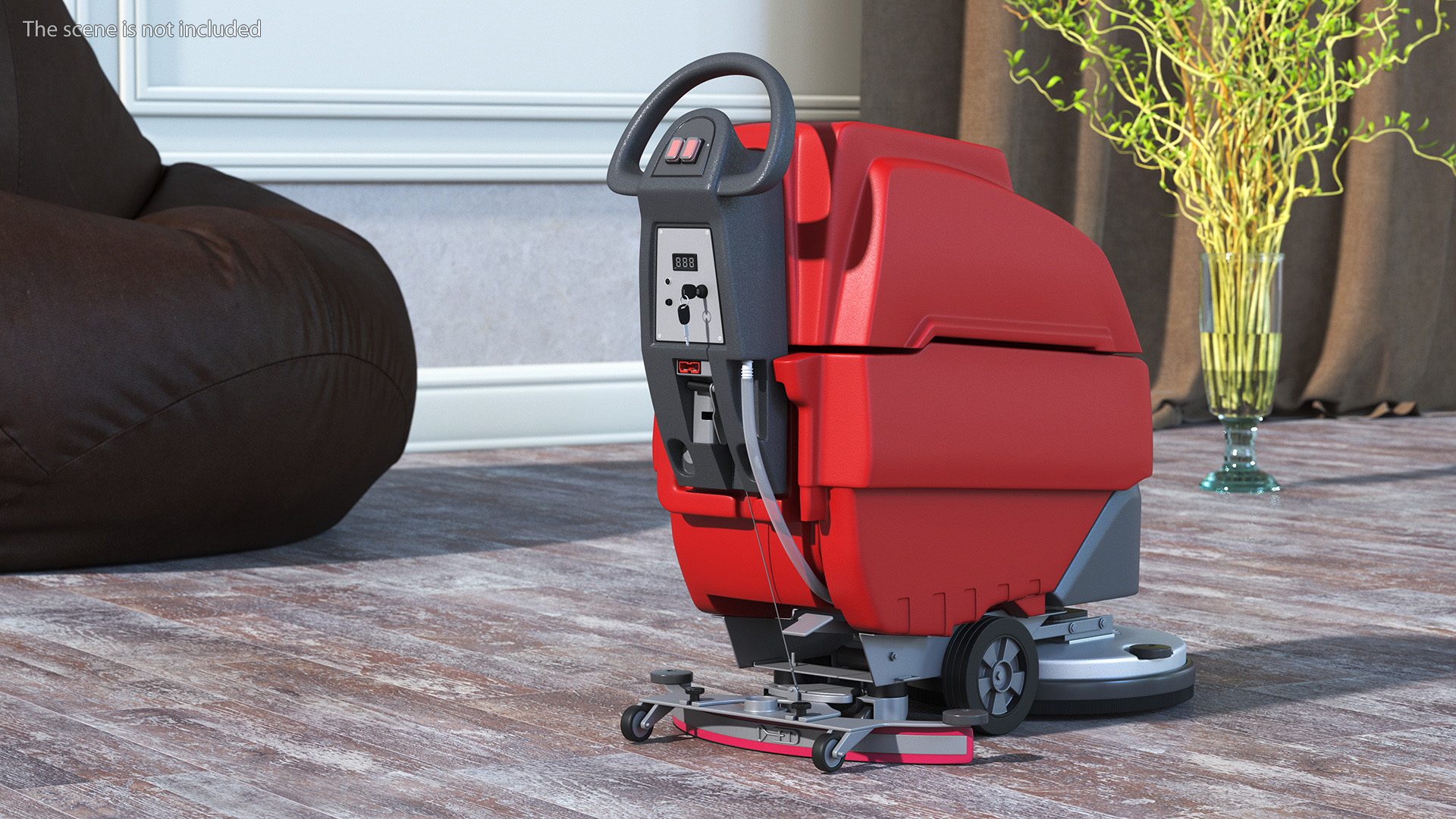 3D Floor Cleaning Machine Red