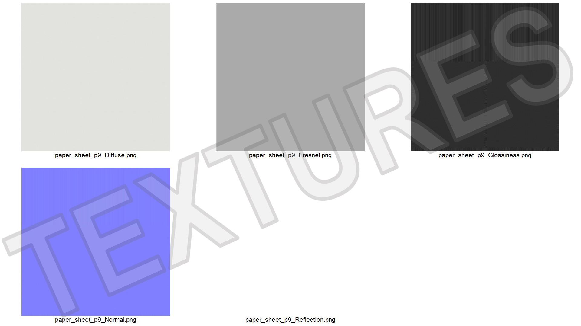 3D Empty White Paper Sheet model