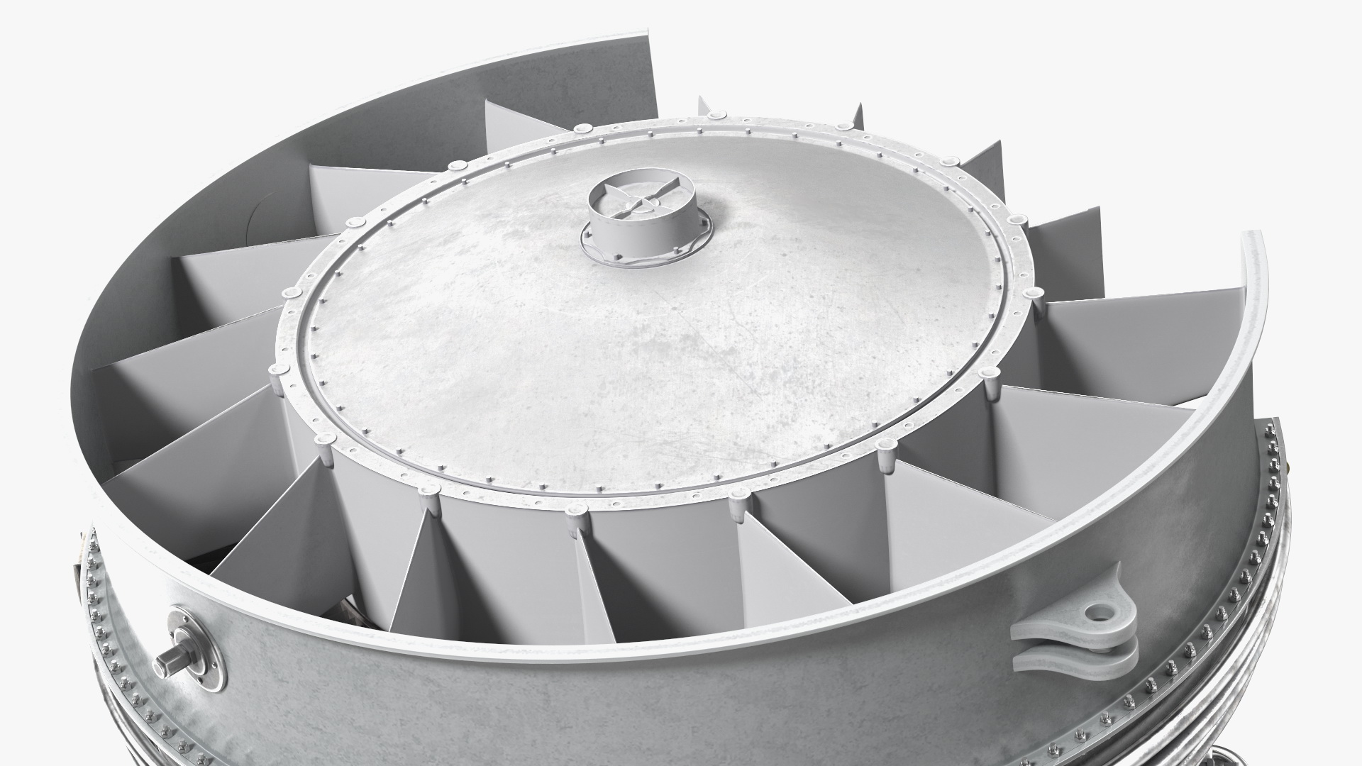 3D Aircraft Engine Canada PT6 Sectioned