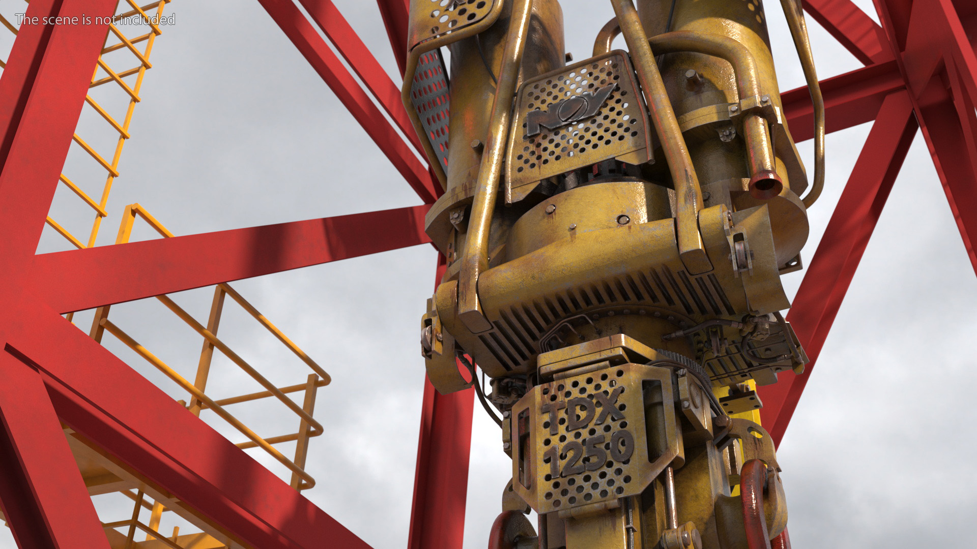 3D model National Oilwell Varco TDX 1250 Old